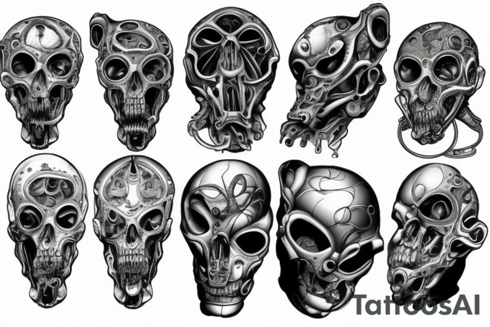 Biomechanical tattoo idea