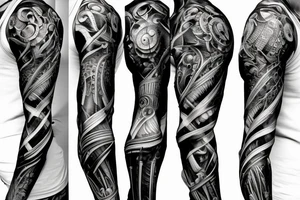 Biomechanical tattoo idea