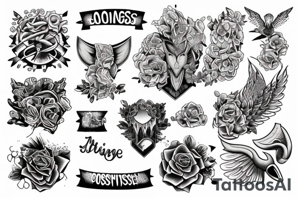 overcoming an obstacle tattoo idea