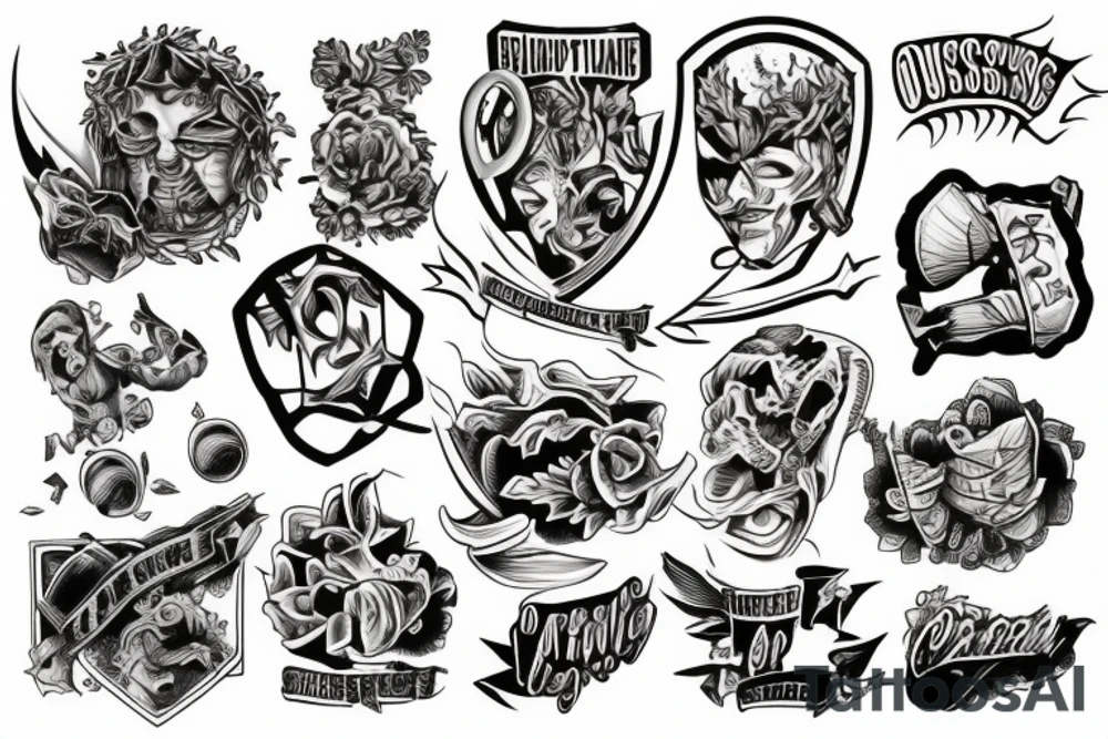 overcoming an obstacle tattoo idea