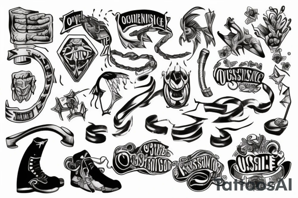 overcoming an obstacle tattoo idea