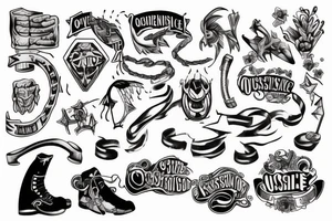 overcoming an obstacle tattoo idea