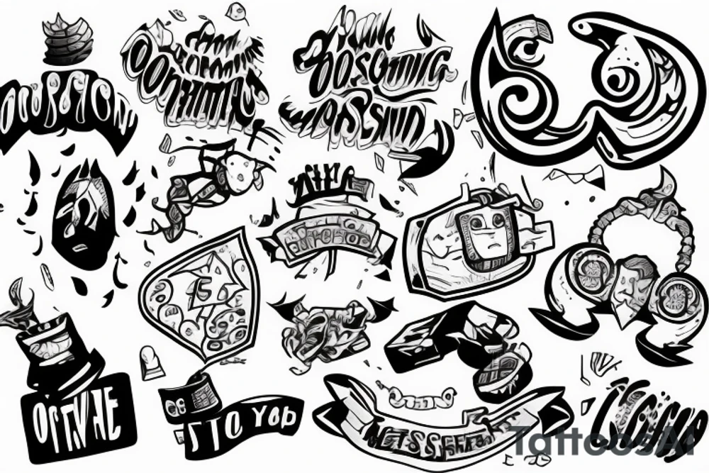 overcoming an obstacle tattoo idea