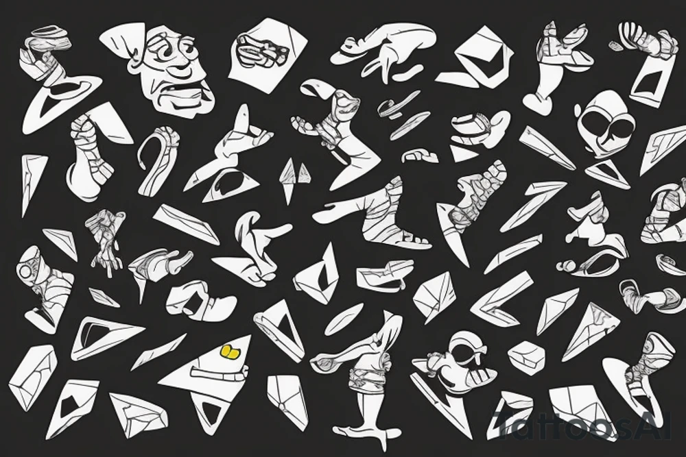 a man rock climbing tattoo idea