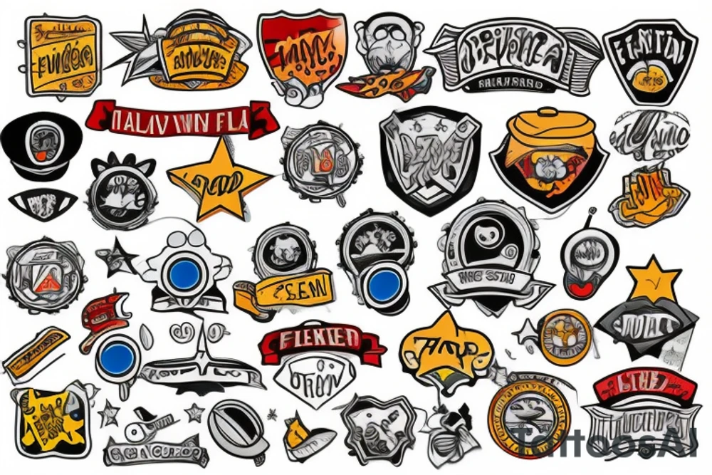 a badge tattoo idea