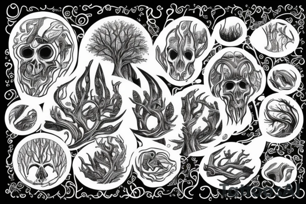 a forest tattoo idea