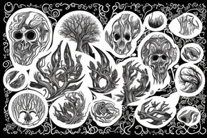 a forest tattoo idea