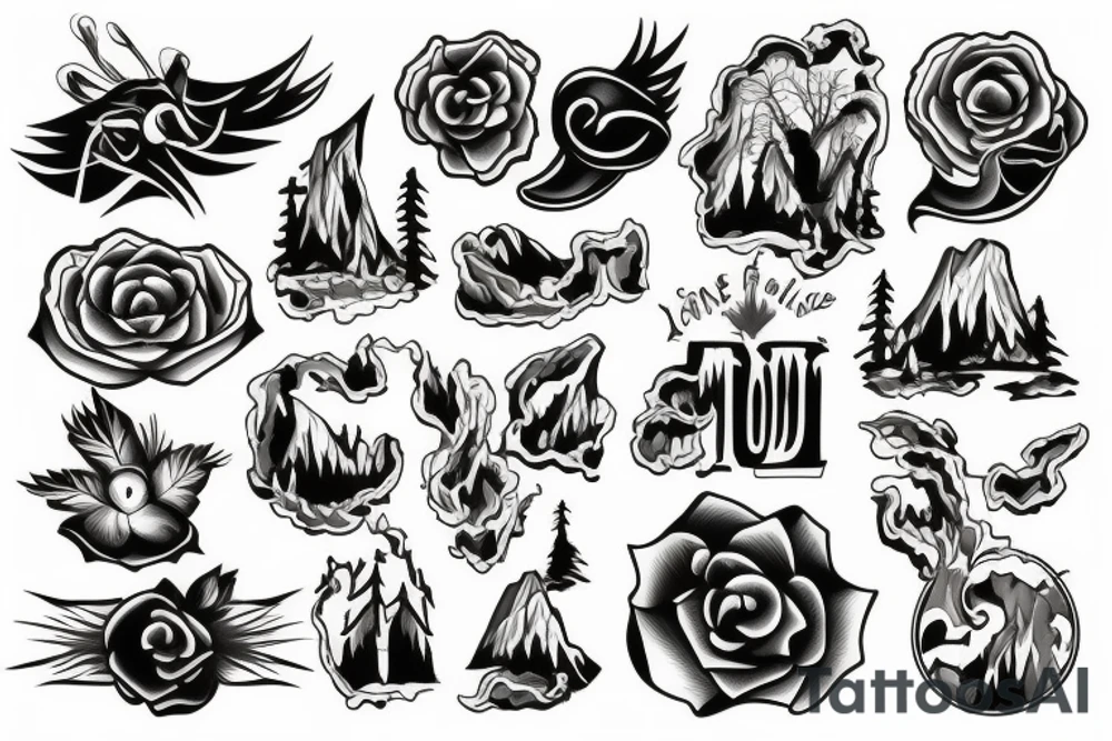 lake tahoe tattoo idea