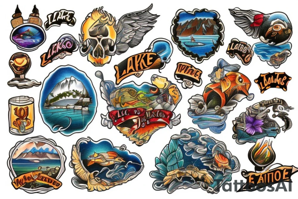 lake tahoe tattoo idea