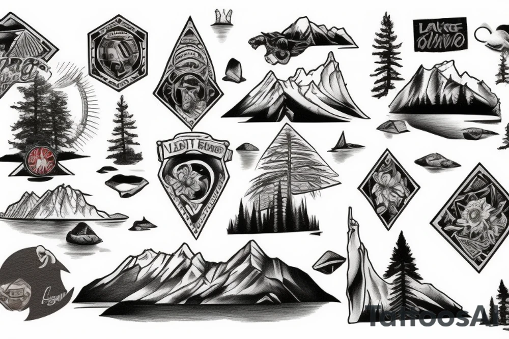 lake tahoe tattoo idea