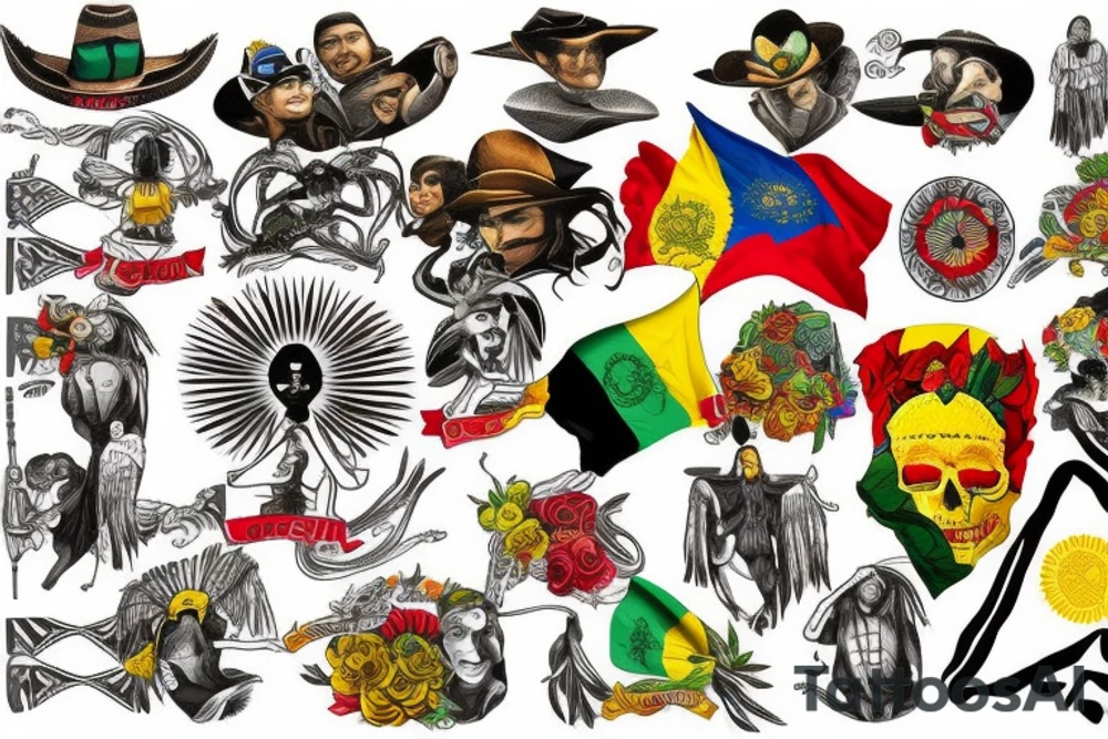 PUREPECHA FLAG tattoo idea