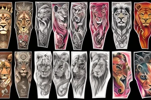 american lion tattoo tattoo idea