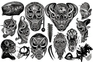 Býk  na rameno tattoo idea