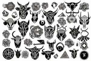 Taurus tattoo idea