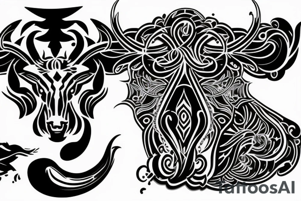 Taurus 3d tattoo idea