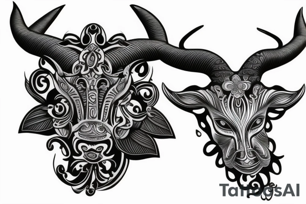 Taurus 3d tattoo idea