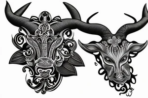 Taurus 3d tattoo idea