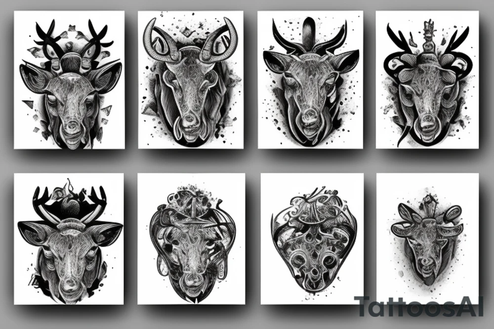 Taurus ve hvězdách tattoo idea