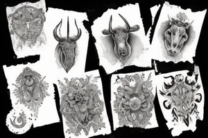 Taurus ve hvězdách tattoo idea