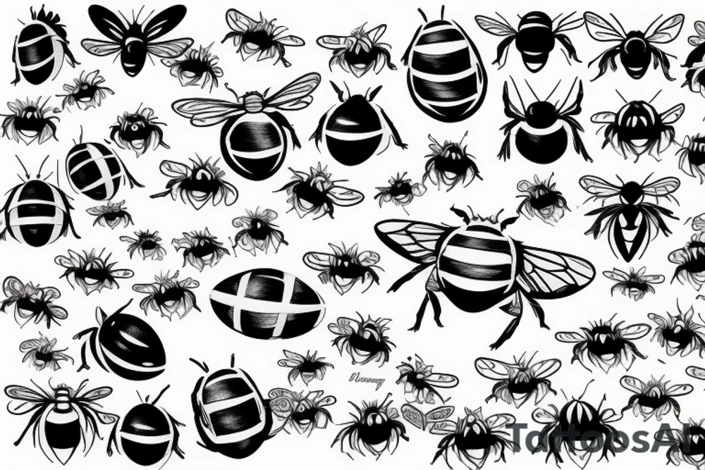 Bumble bee tattoo idea