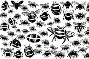 Bumble bee tattoo idea