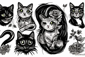 drunk cat tattoo tattoo idea