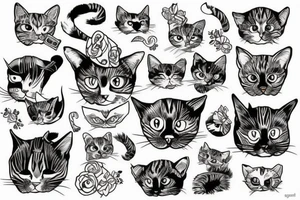 drunk cat tattoo tattoo idea