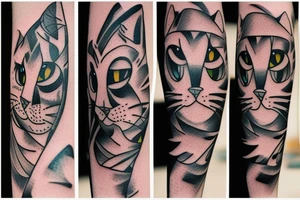drunk cat tattoo tattoo idea