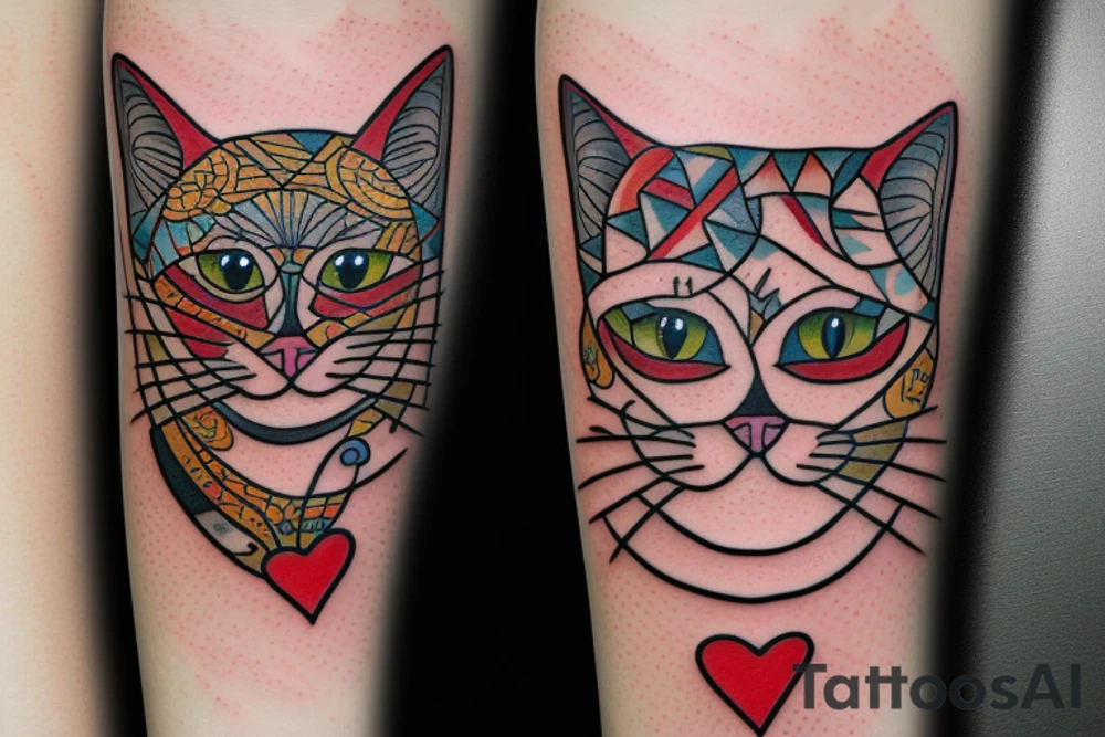 drunk cat tattoo tattoo idea