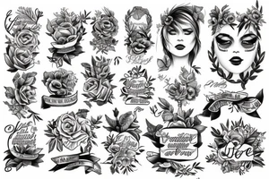 Le mot liberté en feuillage tattoo idea