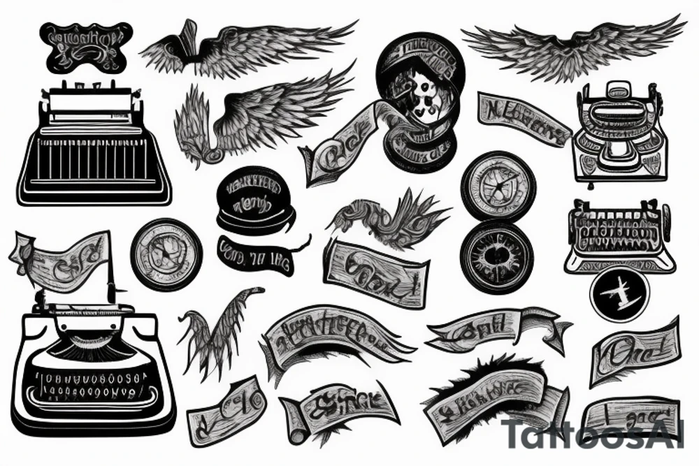 supernatural typewriter tattoo idea
