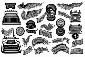 supernatural typewriter tattoo idea