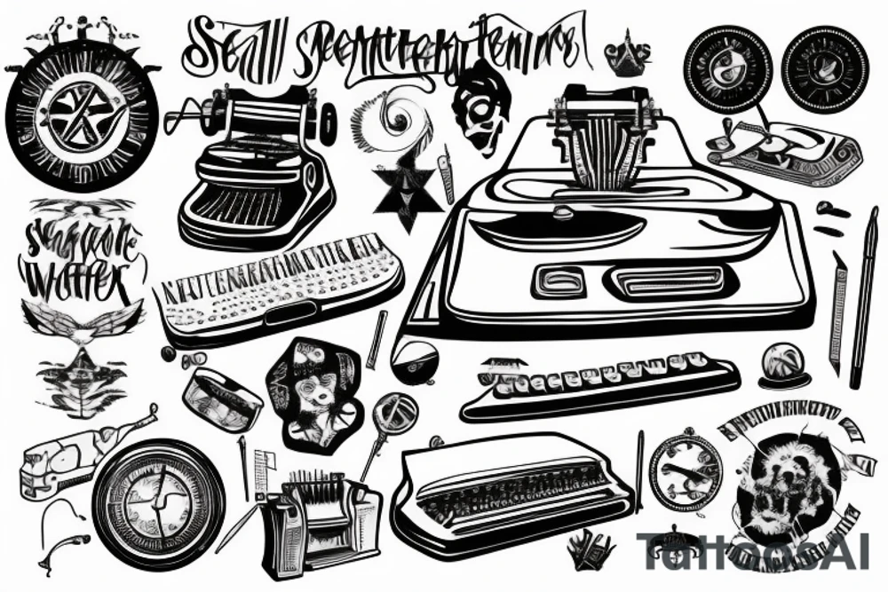 supernatural typewriter tattoo idea