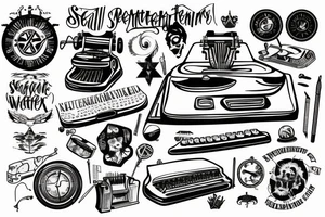 supernatural typewriter tattoo idea