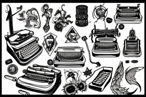 supernatural typewriter tattoo idea