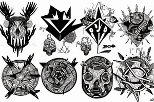 true north tattoo idea