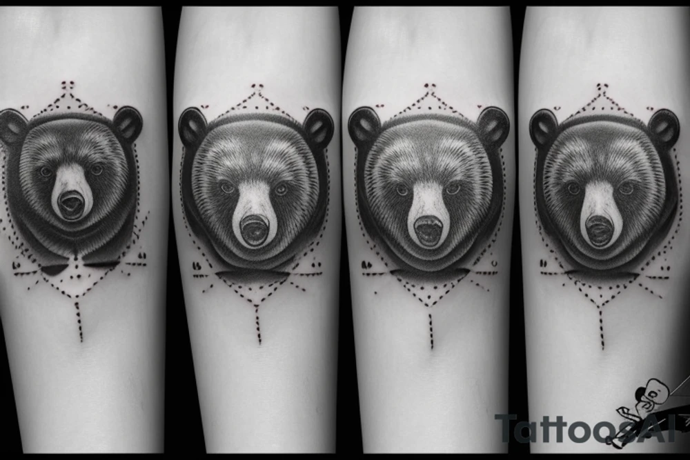 Three bears in a row all different styles tattoo idea Three bears in a row all different styles tattoo idea