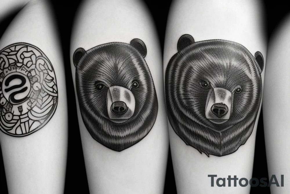 Three bear cubs tattoo idea