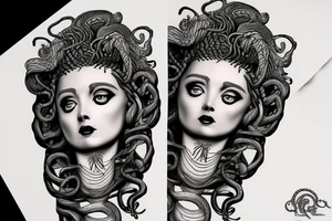 Medusa statue. With snake hair. tattoo idea