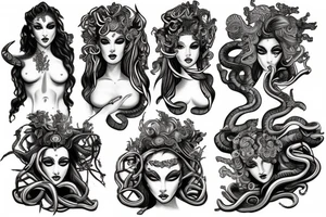 Medusa gorgone tattoo idea