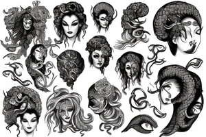 Medusa gorgone tattoo idea