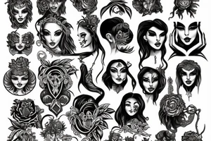 Medusa gorgone tattoo idea