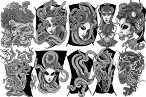 Medusa gorgone tattoo idea