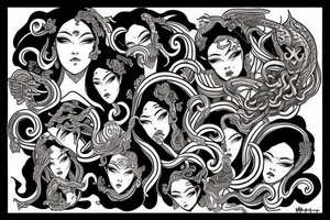 Medusa gorgone tattoo idea
