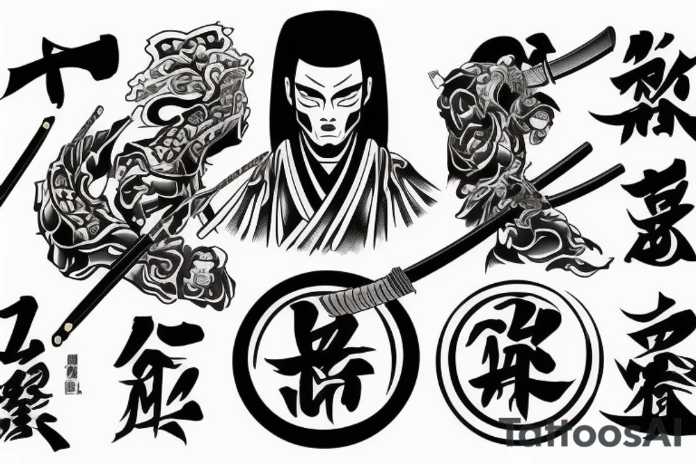 "a samurai has no goal, there is only a way" tattoo idea