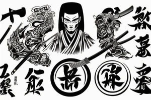 "a samurai has no goal, there is only a way" tattoo idea