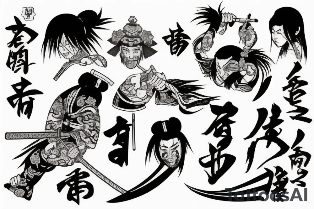 SAMURAI 
GANG tattoo idea