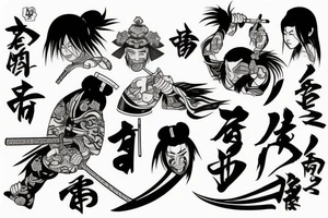SAMURAI 
GANG tattoo idea