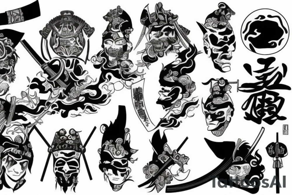 SAMURAI 
GANG tattoo idea