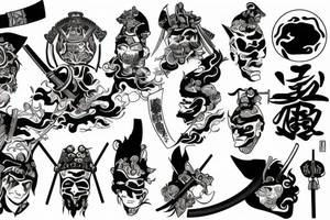 SAMURAI 
GANG tattoo idea